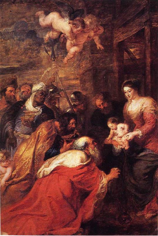 Peter Paul Rubens Adoration of the Magi Sweden oil painting art
